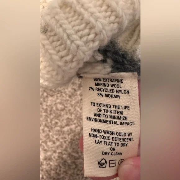 Alex Mill Raya Striped Sweater in White/Ash, Size M - Picture 9 of 9